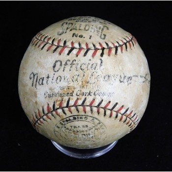 Fred Fitzsimmons Signed Spalding National League Baseball JSA Authenticated