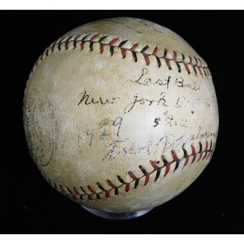 Fred Fitzsimmons Signed Spalding National League Baseball JSA Authenticated