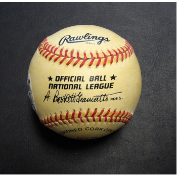 John Franco Signed Rawlings National League Baseball JSA Authenticated