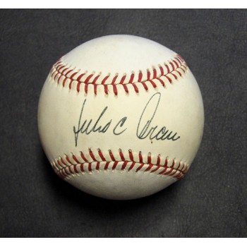 Julio Franco Signed Rawlings American League Baseball JSA Authenticated