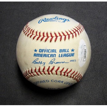 Julio Franco Signed Rawlings American League Baseball JSA Authenticated