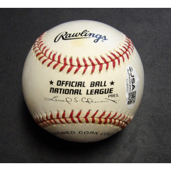 Andres Galarraga Signed Official National League Baseball JSA Authenticated