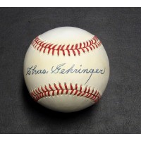 Charlie Gehringer Signed Official American League Baseball JSA Authenticated