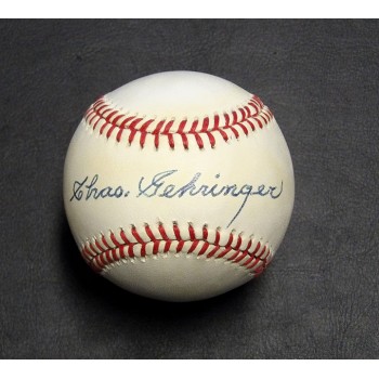 Charlie Gehringer Signed Official American League Baseball JSA Authenticated