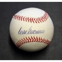 Cesar Geronimo Signed Rawlings National League Baseball JSA Authenticated