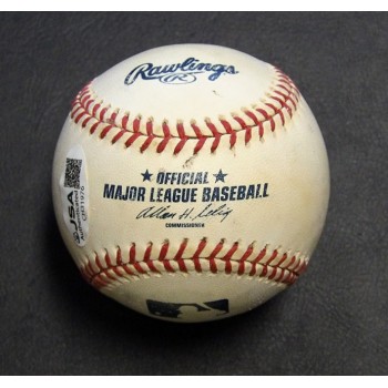 Jason Giambi Signed Rawlings MLB Major League Baseball JSA Authenticated Toned