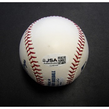 Jason Giambi Signed Rawlings MLB Major League Baseball JSA Authenticated Toned
