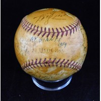 New York Giants 1954 Team Signed National League Baseball 27 JSA Authenticated