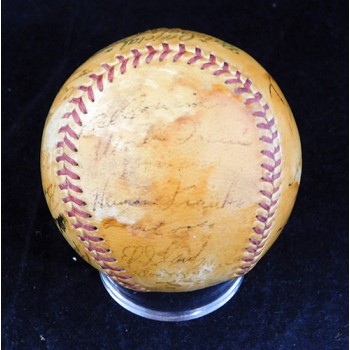 New York Giants 1954 Team Signed National League Baseball 27 JSA Authenticated