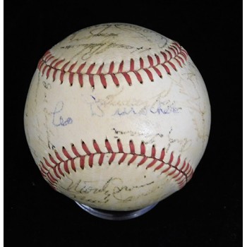 New York Giants 1949 Team Signed National League Baseball 28 JSA Authenticated