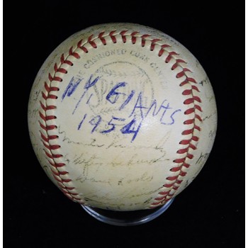 New York Giants 1949 Team Signed National League Baseball 28 JSA Authenticated