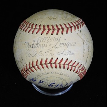 New York Giants 1949 Team Signed National League Baseball 28 JSA Authenticated