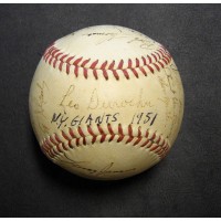 New York Giants 1951 Team Signed National League Baseball 25+ JSA Authenticated