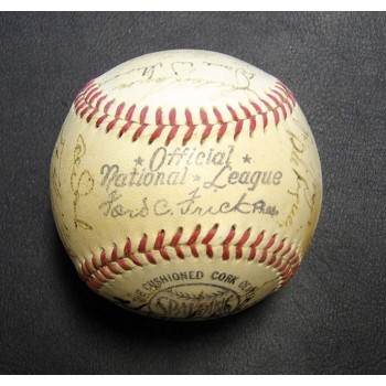 New York Giants 1951 Team Signed National League Baseball 25+ JSA Authenticated