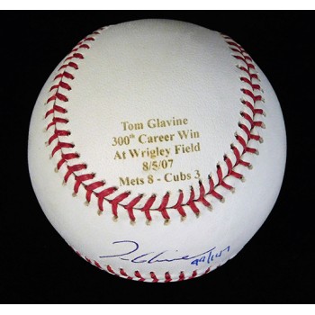 Tom Glavine Signed MLB Major League 300 Win Baseball JSA Authenticated