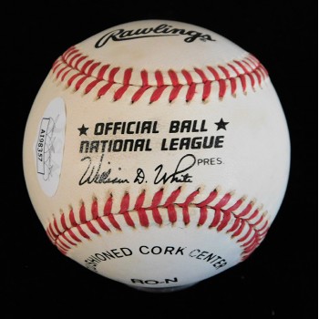 Luis Gonzalez Signed Official National League Baseball JSA Authenticated