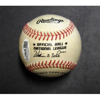 Dave Hansen Signed Rawlings Official National League Baseball JSA Authenticated