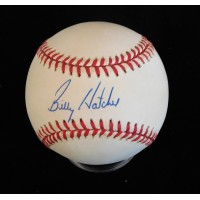Billy Hatcher Signed MLB Official National League Baseball JSA Authenticated