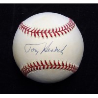 Tommy Henrich Signed Official American League Baseball JSA Authenticated