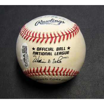 Billy Herman Signed Official Rawlings National League Baseball JSA Authenticated