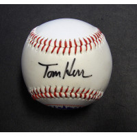 Tom Herr Signed New York Mets Logo Baseball JSA Authenticated