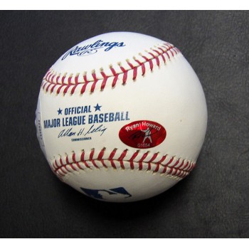 Ryan Howard Signed Official Rawlings Major League Baseball JSA Authenticated