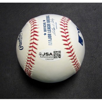 Conner Jackson Signed Rawlings Official Major League Baseball JSA Authenticated