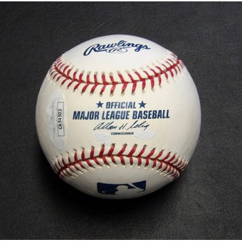 Nick Johnson Signed Rawlings MLB Major League Baseball JSA Authenticated