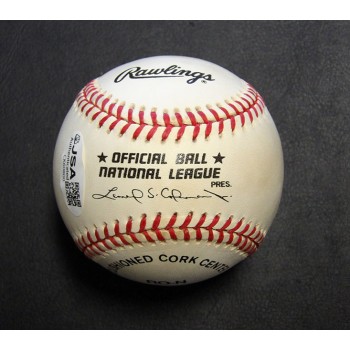 Chipper Jones Signed Official National League Baseball JSA Authenticated
