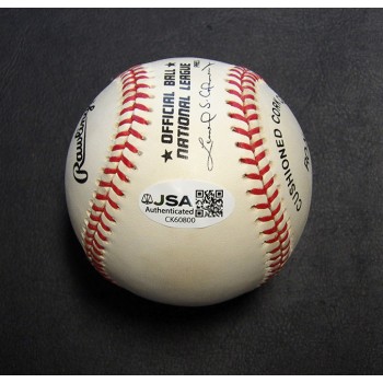 Chipper Jones Signed Official National League Baseball JSA Authenticated