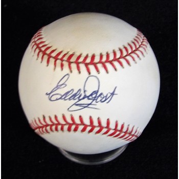 Eddie Joost Signed Official American League Baseball JSA Authenticated