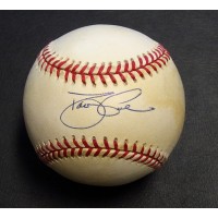 David Justice Signed Official National League Baseball Beckett Authenticated BAS