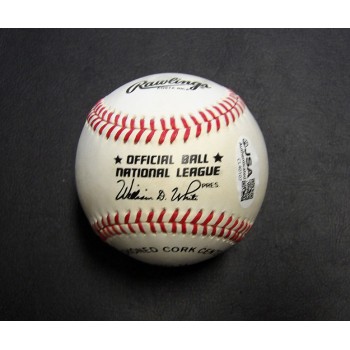 Eric Karros Signed Official National League Baseball JSA Authenticated Bleeding