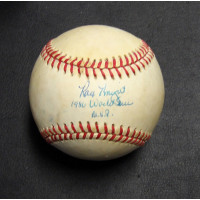 Ray Knight Signed Rawlings National League Baseball JSA Authenticated Toned