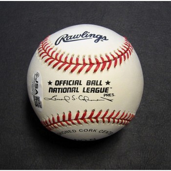 Mike Krukow Signed Official Rawlings National League Baseball JSA Authenticated