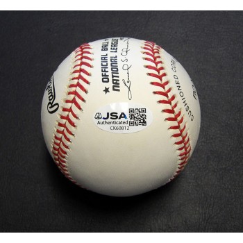 Mike Krukow Signed Official Rawlings National League Baseball JSA Authenticated