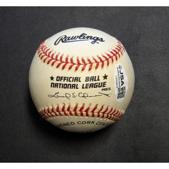 Barry Larkin Signed Official National League Baseball JSA Authenticated