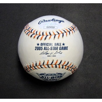 Derrek Lee Signed Official Rawlings 2005 MLB All-Star Baseball JSA Authenticated