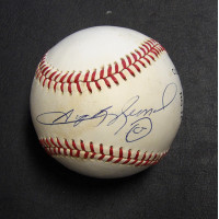 Sugar Ray Leonard Boxer Signed Rawlings National League Baseball JSA Authentic