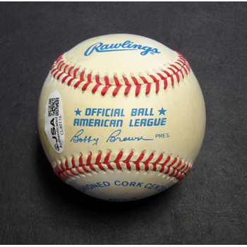 Pat Listach Signed Official Rawlings American League Baseball JSA Authenticated
