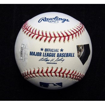 Don Lund Signed Rawlings Official Major League Baseball JSA Authenticated