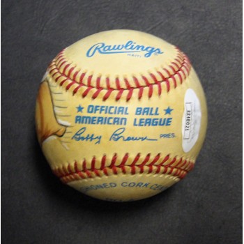 Mickey Mantle Signed Painted Rawlings American League Baseball JSA Authenticated