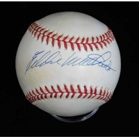 Eddie Mathews Signed Official National League Baseball JSA Authenticated