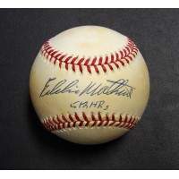 Eddie Mathews Signed Official National League Baseball JSA Authenticated 512 HR