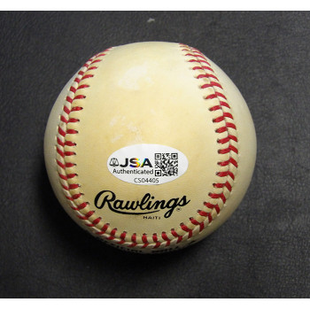 Lee Mazzilli Signed Rawlings National League Baseball JSA Authenticated Toned