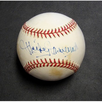 Mickey McDermott Signed Rawlings American League Baseball JSA Authenticated