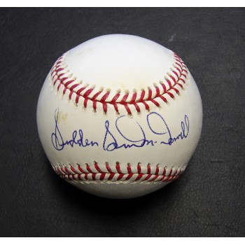 Sam McDowell Sudden Signed Official MLB Major League Baseball JSA Authenticated