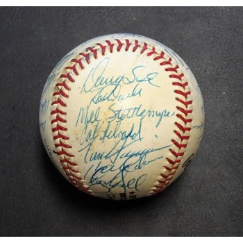 New York Mets 1985 Team Signed National League Baseball By 28 PSA Authenticated