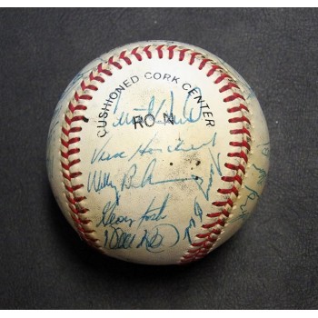 New York Mets 1985 Team Signed National League Baseball By 28 PSA Authenticated