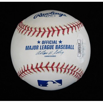 Justin Morneau Signed MLB Official Major League Baseball JSA Authenticated